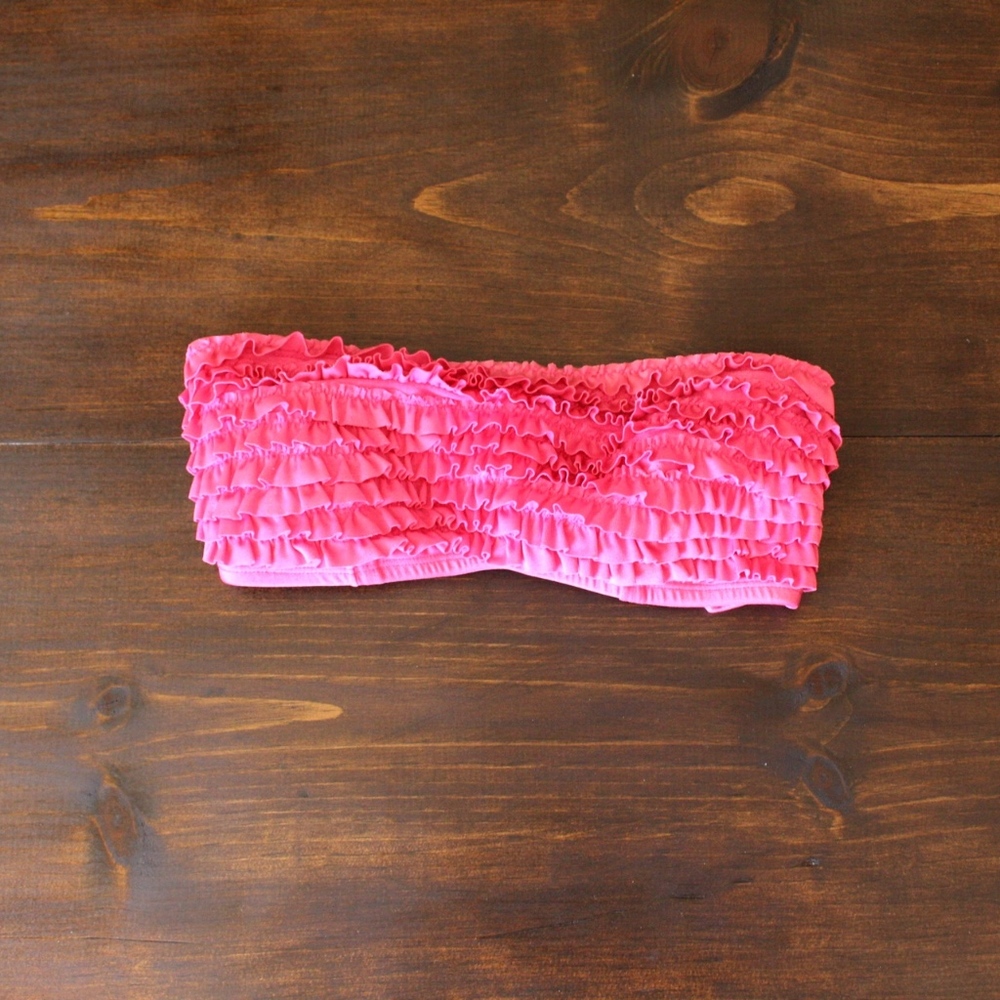 Xhilaration // Strapless Ruffled Bikini Top